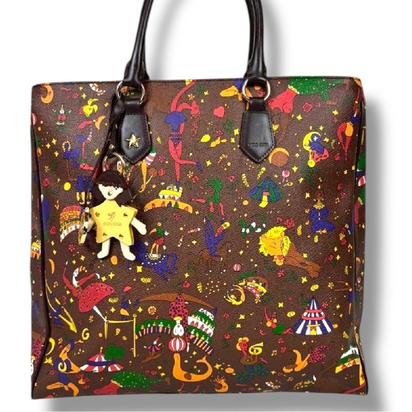 Piero Guidi Rare Magic Circus Tote Bag Italian Designer Tote - Picture 1 of 10
